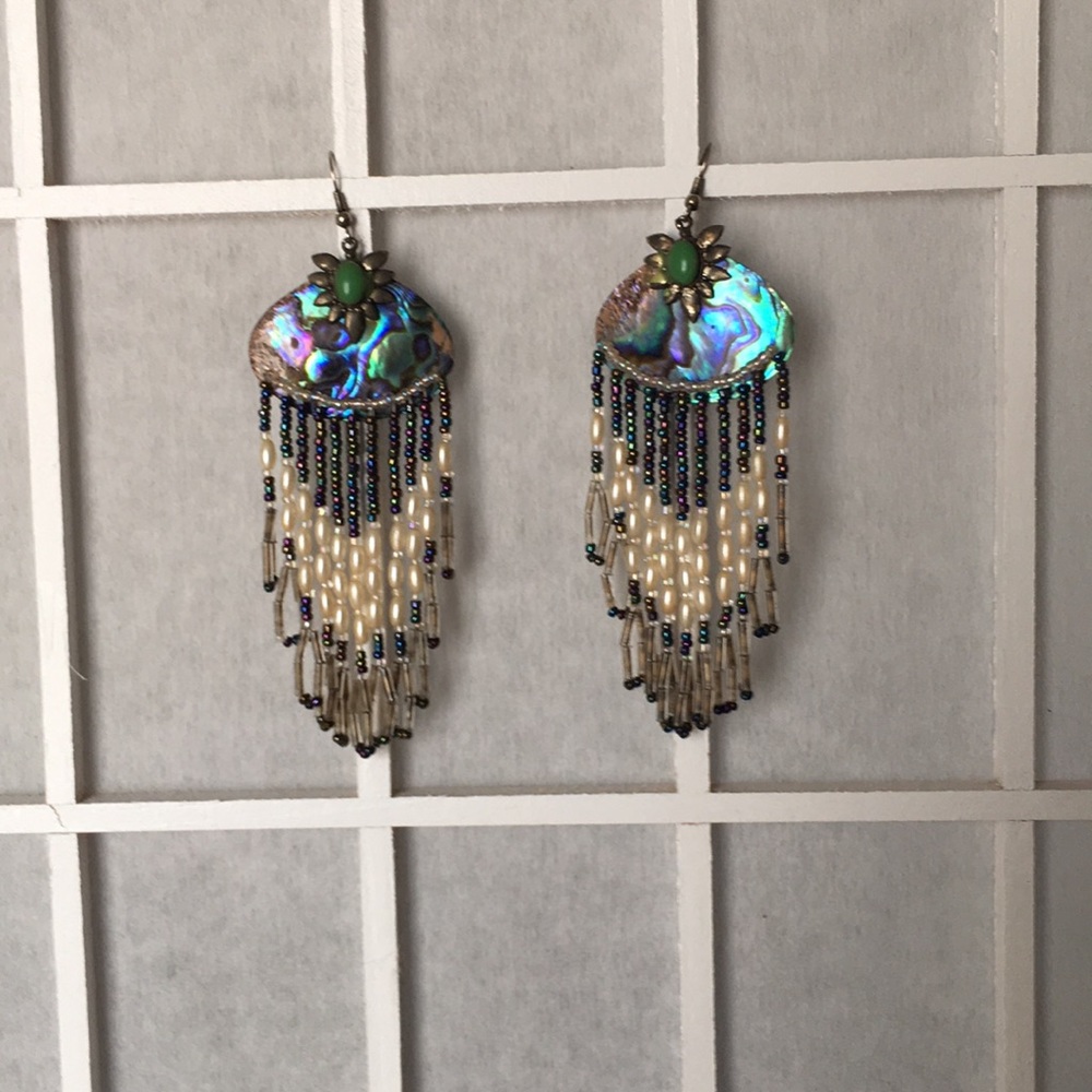 Handmade Paua shell earrings
